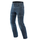 Denim Blast Regular - Pantaloni moto in Denim elasticizzato regular fit con protezioni certificate Pro-Shape 2 - Uomo